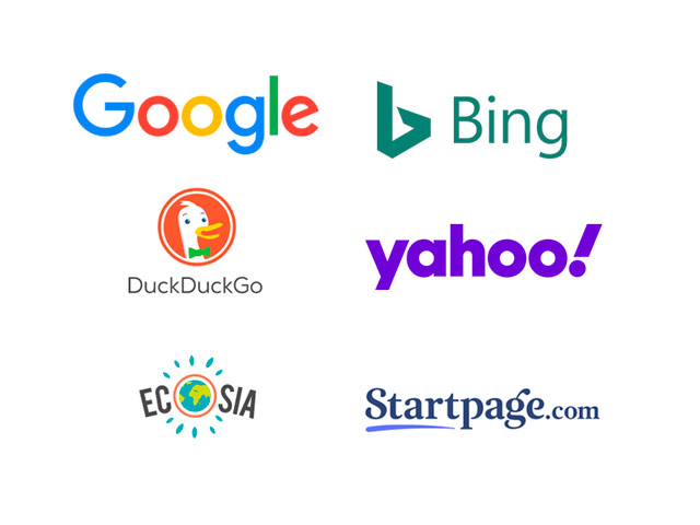Cercadors: Google, Bing, Yahoo, Duckduckgo